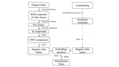 A Discrete Wavelet Transform and Singular Value Decomposition-Based Digital Video Watermark Method featured image