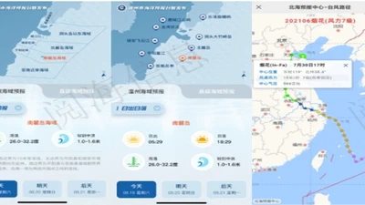 温州海洋预报公众号、台风路径查询小程序 featured image